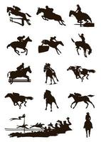 häst tillverkad av hästar. en vektor illustration