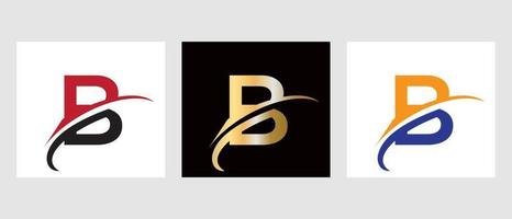 monogramm b buchstabe logo symbol vektor