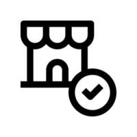 Shop-Symbol für Ihre Website, Ihr Handy, Ihre Präsentation und Ihr Logo-Design. vektor