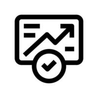 Analytics-Symbol für Ihre Website, Ihr Handy, Ihre Präsentation und Ihr Logo-Design. vektor