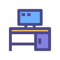 Workspace-Symbol für Ihre Website, Ihr Handy, Ihre Präsentation und Ihr Logo-Design. vektor