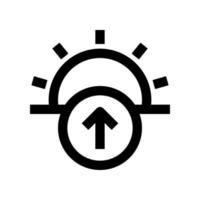 soluppgång ikon för din hemsida, mobil, presentation, och logotyp design. vektor