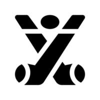 Eishockey-Symbol für Ihre Website, Ihr Handy, Ihre Präsentation und Ihr Logo-Design. vektor