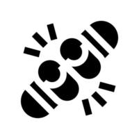 Snowboard-Symbol für Ihre Website, Ihr Handy, Ihre Präsentation und Ihr Logo-Design. vektor