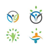 Wellness Logo Bilder Design vektor