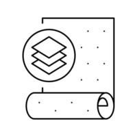 Vliestapete Linie Symbol Vektor Illustration