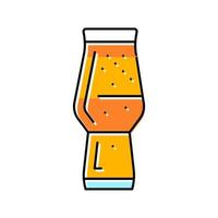 lageröl öl glas Färg ikon vektor illustration