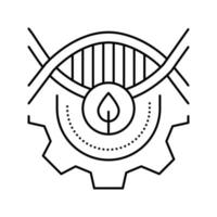 Biotechnologie-Verarbeitungslinie Symbol-Vektor-Illustration vektor