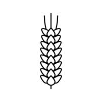 Ohrgerste Müslilinie Symbol Vektor Illustration