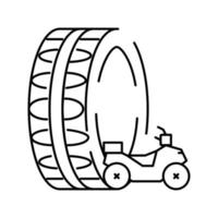 atv utv reifen linie symbol vektor illustration