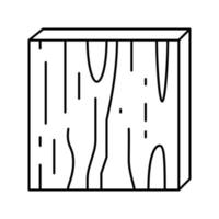 Sperrholz Holzlinie Symbol Vektor Illustration