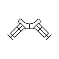 Eckklemme Symbol Leitung Vektor Illustration