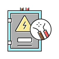 elektrische Reparatur Farbsymbol Vektor Illustration