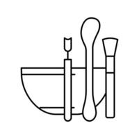 Ausrüstung Spa Salon Symbol Leitung Vektor Illustration