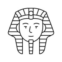 farao egypten linje ikon vektorillustration vektor