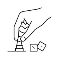Spiellinie Symbol Vektor Illustration zu spielen