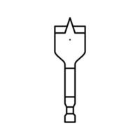 Spaten Bohrer Symbol Leitung Vektor Illustration