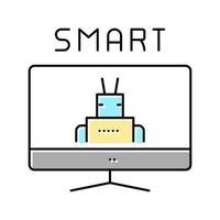 Smart Monitor Farbsymbol Vektor Illustration