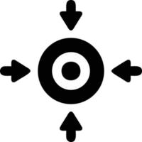 mål fokus ikon symbol vektor bild, illustration av de Framgång mål ikon begrepp. eps 10