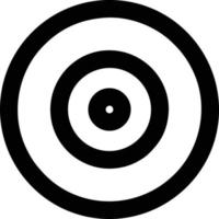 Ziel-Fokus-Symbol-Symbol-Vektorbild, Illustration des Erfolgsziel-Symbol-Konzepts. Folge 10 vektor