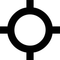 Ziel-Fokus-Symbol-Symbol-Vektorbild, Illustration des Erfolgsziel-Symbol-Konzepts. Folge 10 vektor