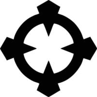 Ziel-Fokus-Symbol-Symbol-Vektorbild, Illustration des Erfolgsziel-Symbol-Konzepts. Folge 10 vektor