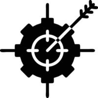 Ziel-Fokus-Symbol-Symbol-Vektorbild, Illustration des Erfolgsziel-Symbol-Konzepts. Folge 10 vektor