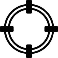 Ziel-Fokus-Symbol-Symbol-Vektorbild, Illustration des Erfolgsziel-Symbol-Konzepts. Folge 10 vektor