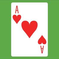 flaches Farbsymbol für Pokerkarte. vektor