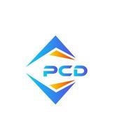 Pcd abstraktes Technologie-Logo-Design auf weißem Hintergrund. pcd kreative Initialen schreiben Logo-Konzept. vektor