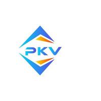 pkv abstraktes Technologie-Logo-Design auf weißem Hintergrund. pkv kreative Initialen schreiben Logo-Konzept. vektor