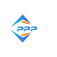 ppp abstrakt teknologi logotyp design på vit bakgrund. ppp kreativ initialer brev logotyp begrepp. vektor