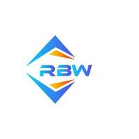 rbw abstraktes Technologie-Logo-Design auf weißem Hintergrund. rbw kreative Initialen schreiben Logo-Konzept. vektor