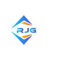 Rjg abstraktes Technologie-Logo-Design auf weißem Hintergrund. rjg kreative Initialen schreiben Logo-Konzept. vektor
