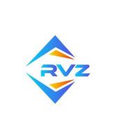 rvz abstraktes Technologie-Logo-Design auf weißem Hintergrund. rvz kreative Initialen schreiben Logo-Konzept. vektor