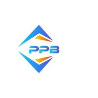 ppb abstraktes Technologie-Logo-Design auf weißem Hintergrund. ppb kreative Initialen schreiben Logo-Konzept. vektor