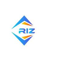 riz abstrakt teknologi logotyp design på vit bakgrund. riz kreativ initialer brev logotyp begrepp. vektor