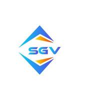 sgv abstrakt teknologi logotyp design på vit bakgrund. sgv kreativ initialer brev logotyp begrepp. vektor