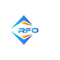 rfo abstrakt teknologi logotyp design på vit bakgrund. rfo kreativ initialer brev logotyp begrepp. vektor