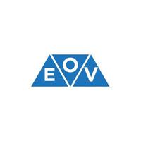 oev abstrakt första logotyp design på vit bakgrund. oev kreativ initialer brev logotyp begrepp. vektor