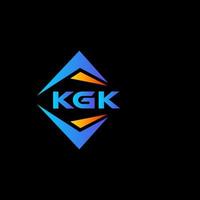 kgk abstraktes Technologie-Logo-Design auf schwarzem Hintergrund. kgk kreatives Initialen-Buchstaben-Logo-Konzept. vektor