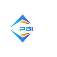 pbi abstraktes Technologie-Logo-Design auf weißem Hintergrund. pbi kreatives Initialen-Buchstaben-Logo-Konzept. vektor