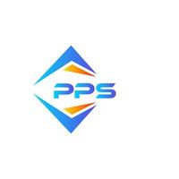 pps abstraktes Technologie-Logo-Design auf weißem Hintergrund. pps kreatives Initialen-Buchstaben-Logo-Konzept. vektor