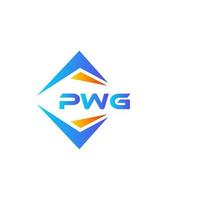 pwg abstrakt teknologi logotyp design på vit bakgrund. pwg kreativ initialer brev logotyp begrepp. vektor