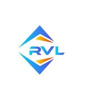 rvl abstrakt teknologi logotyp design på vit bakgrund. rvl kreativ initialer brev logotyp begrepp. vektor