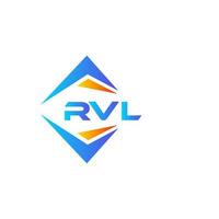 rvl abstraktes Technologie-Logo-Design auf weißem Hintergrund. rvl kreative Initialen schreiben Logo-Konzept. vektor