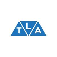 lta abstraktes Anfangslogodesign auf weißem Hintergrund. lta kreatives Initialen-Brief-Logo-Konzept. vektor