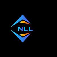 nll abstrakt teknologi logotyp design på svart bakgrund. nll kreativ initialer brev logotyp begrepp. vektor