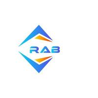 rab abstrakt teknologi logotyp design på vit bakgrund. rab kreativ initialer brev logotyp begrepp. vektor