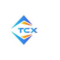 tcx abstraktes Technologie-Logo-Design auf weißem Hintergrund. tcx kreative Initialen schreiben Logo-Konzept. vektor